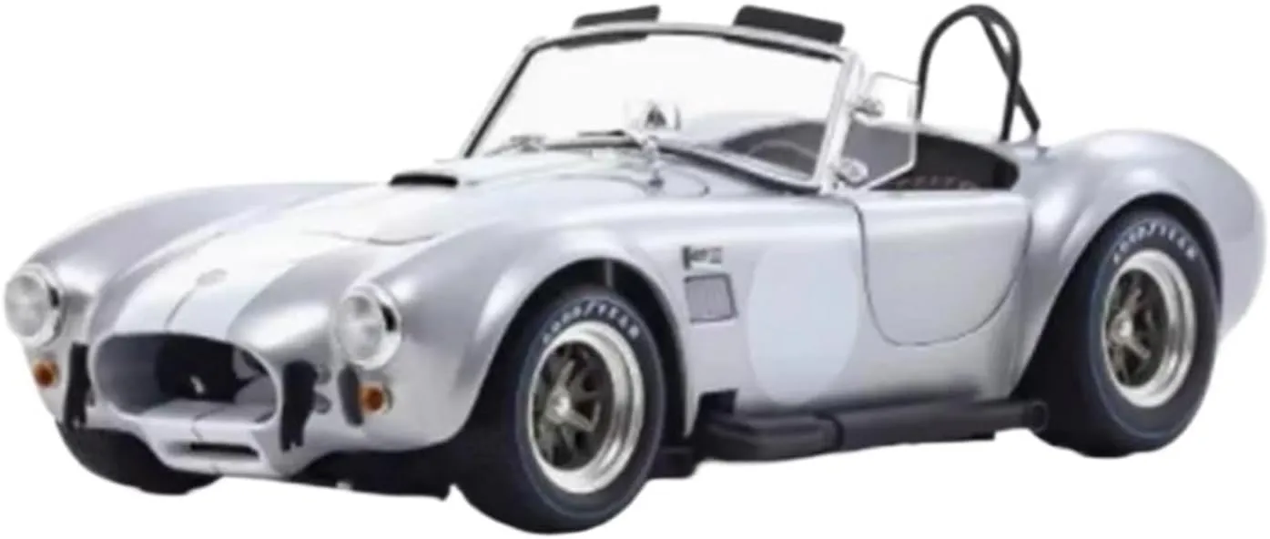 1 18 for Shelby Cobra 427 S/C Simulation Alloy Car Model Toys Adult Fans Collectible Static Display Motor Vehicles Toys(White)