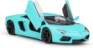 1 24 Model Car for Lamborghini LP700-4 Racing Car Scale Die-cast Metal Model Scale Vehicles Toys(LP700 Blue)