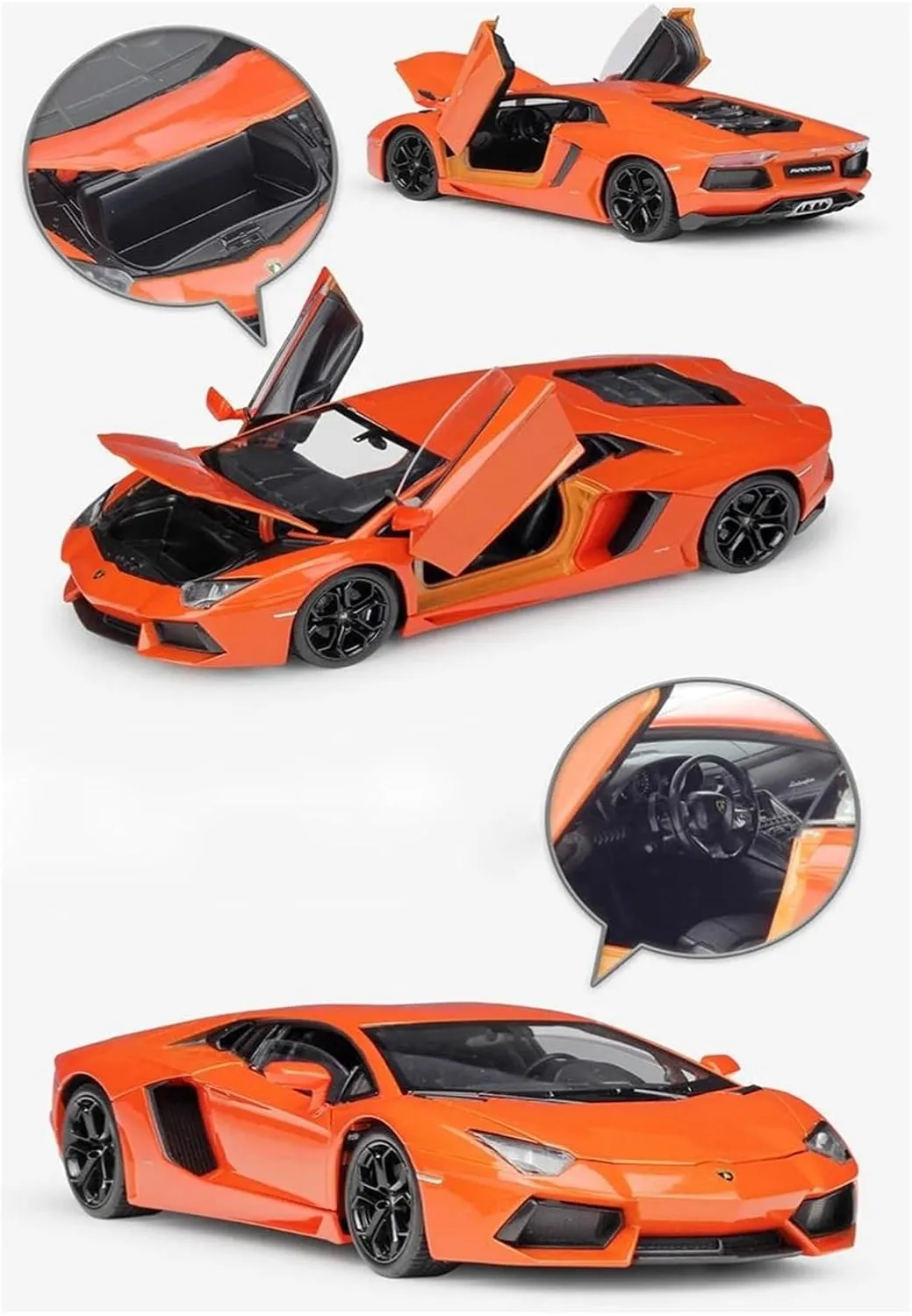 1 24 Model Car for Lamborghini LP700-4 Racing Car Scale Die-cast Metal Model Scale Vehicles Toys(LP700 Blue)