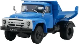 1 43 for ZIL 130 Mmz Soviet Dump Truck Alloy Die-cast Car Model Ornament Collection Static Display Toy Motor Vehicles Toys