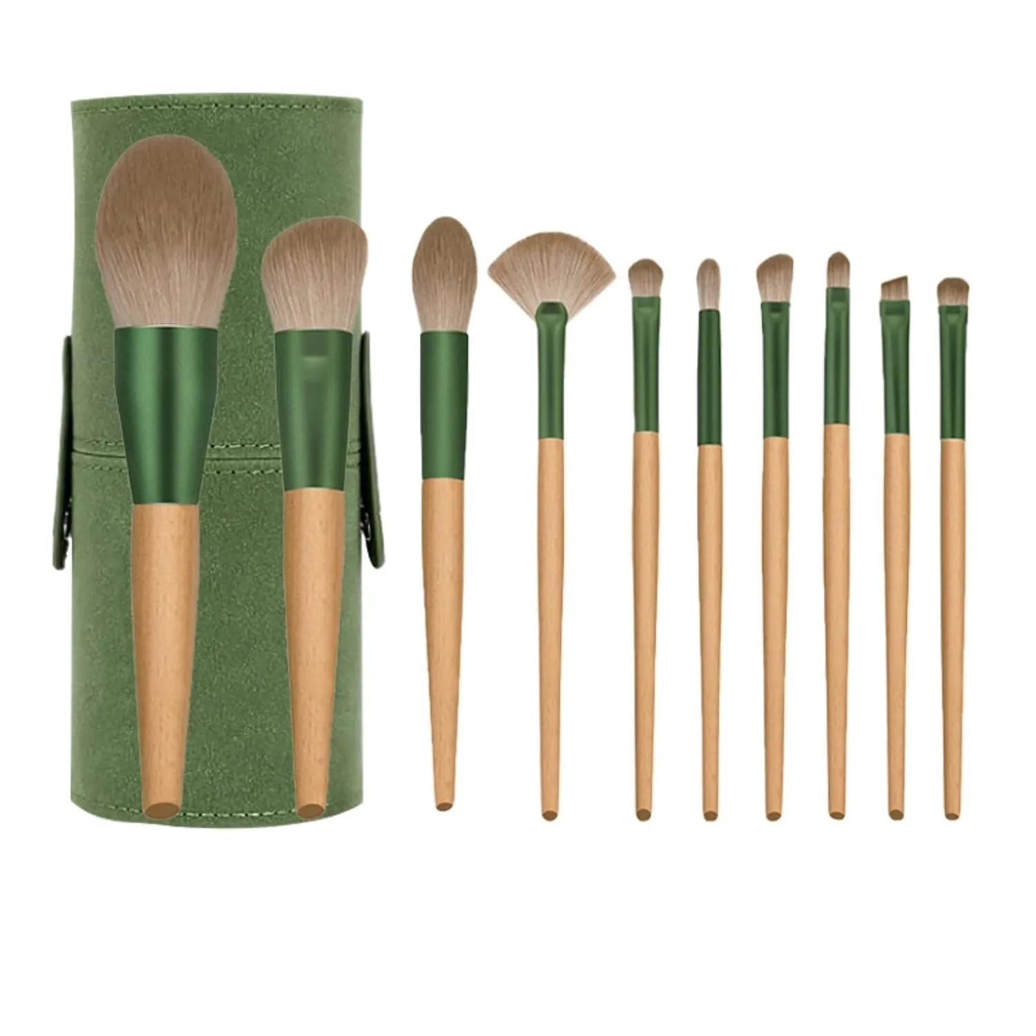 10-Piece Makeup Brushes with Brush Bag Soft Fluffy Brush Makeup Brush Set Makeup Tools for Beginners Makeup Brush Set (Color : B)