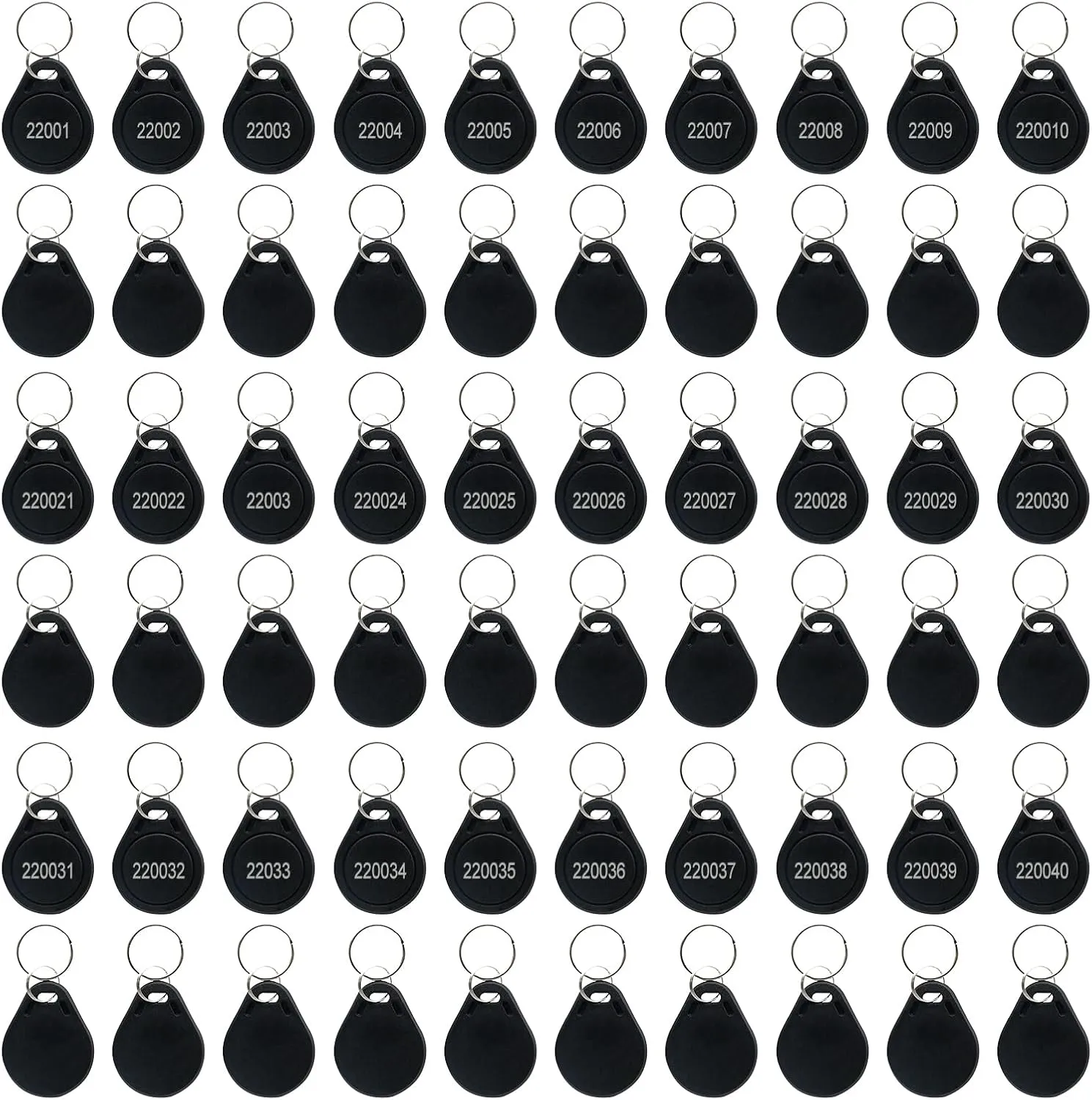 100 Pcs 26 Bit Proximity Key Fobs Compatable with Prox Key ISOProx 1346 1386 1326 H10301 Format Readers, Works with The Vast Majority of Access Control Systems (100 PCS)