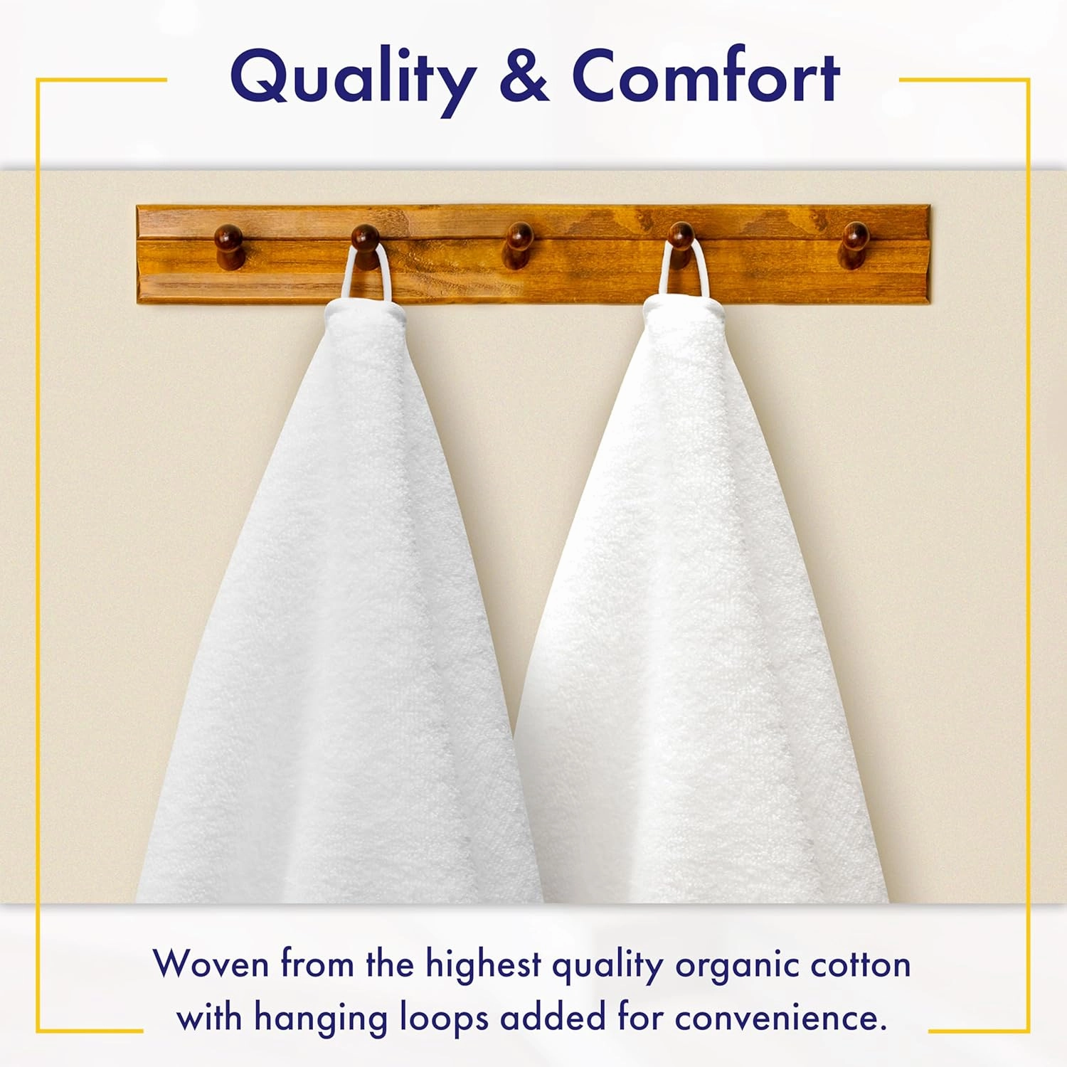 100% Organic Zero-Twist Cotton Towels - GOTS Certified Luxury Bath Towels - Ultra Soft & Plush 700GSM Long-Staple Cotton - 6 Piece Towel Set (Pewter Grey)