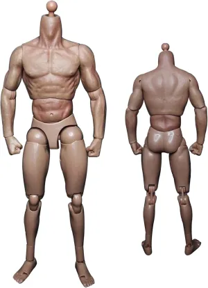 1/12 Scale Figure 10 Inch Male Action Figure Body Flexible Male Figure Body Doll Plastic Muscular Miniature Figure Without Head Sculpture