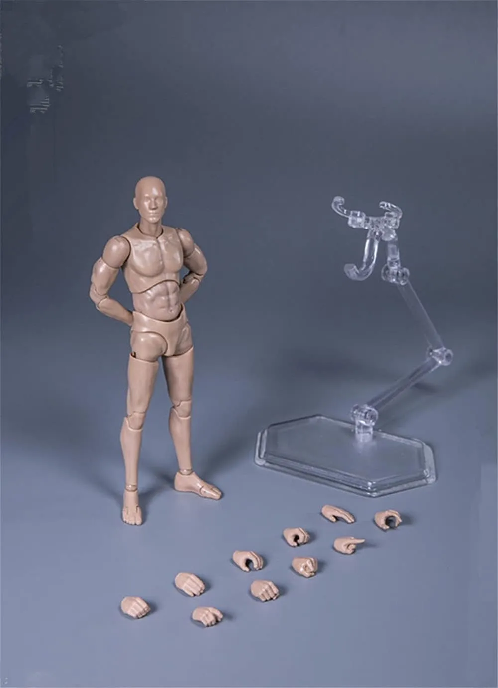 1/12 Scale Male Action Figure,6inch Pocket Series Drawman Flexible Action Figure Body Collection (A)