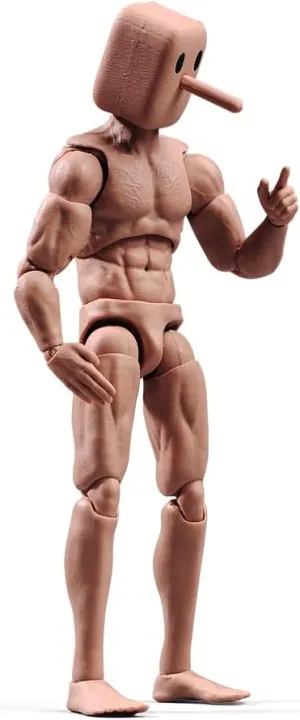 1/12 Scale Male Action Figure,6inch Super Flexible Strong Muscular Figure Body Square Head Miniature Action Figure Doll (NT-01 Strong Muscular Body)