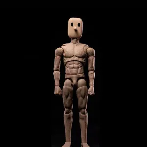 1/12 Scale Wide Shoulder Male Action Figure 6in Flexible Notaman Square Head Male Figure Body Doll Miniature Figure with Head Sculpt