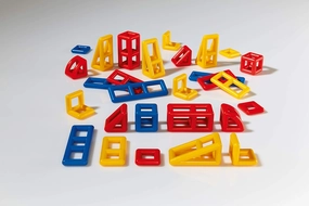 116 116-Geometric Pieces, Red, Blue, Yellow