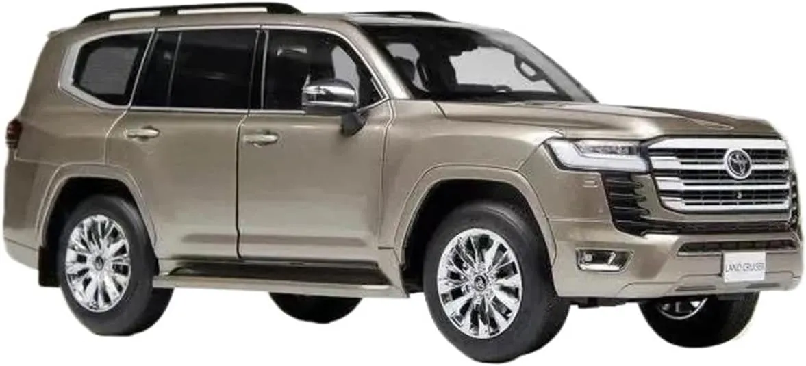 1:18 for Toyota Land Cruiser LC300 ZX SUV Diecast Alloy Car Model Simulation Collection Artwork Mini Simulation Toys(Gold)
