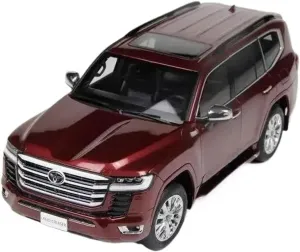 1:18 for Toyota Land Cruiser LC300 ZX SUV Diecast Alloy Car Model Simulation Collection Artwork Mini Simulation Toys(Red)