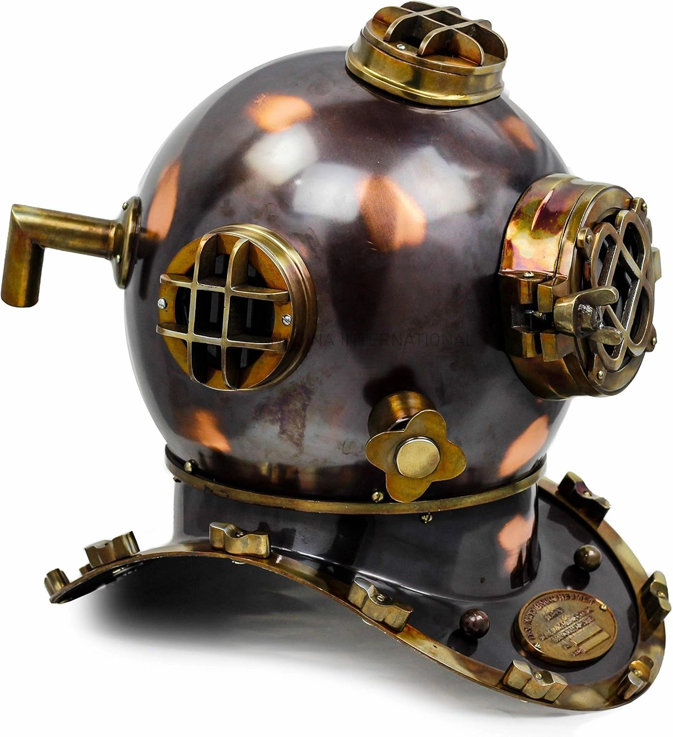 12" Scuba Diving Nautical Helmet | Maritime Ship's Decorative Helmet | Nagina International (12 Inches, Antique Black)
