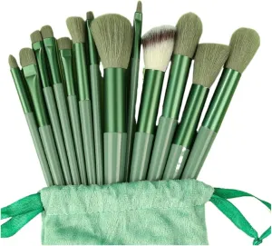 13PCS Makeup Brushes Set with Bag Soft Fluffy for Cosmetics Foundation Blush Powder Eyeshadow Blending Makeup Brush Beauty Tools(Yellow)