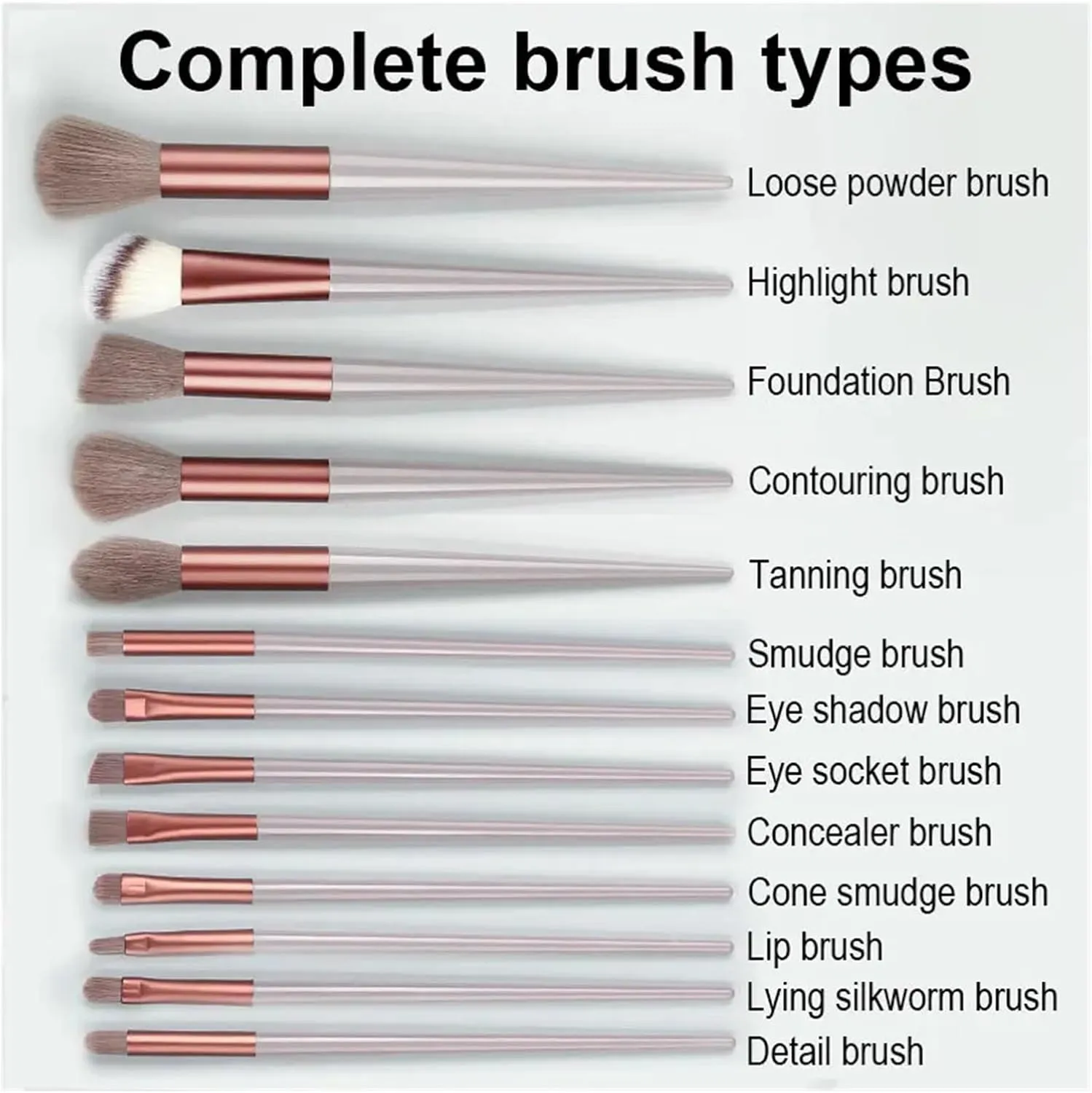 13PCS Makeup Brushes Set with Bag Soft Fluffy for Cosmetics Foundation Blush Powder Eyeshadow Blending Makeup Brush Beauty Tools(Yellow)