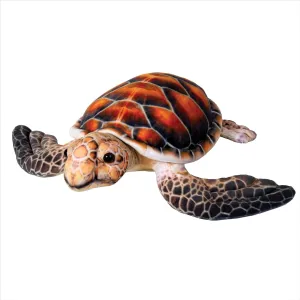 14" Sea Turtle Stuffed Animal - Plush Sea Turtle Stuffed Animals Toy, Soft and Cute Ocean Sea Animals, Great Gift for Kids, Plushie Turtle Decor (14" Long)