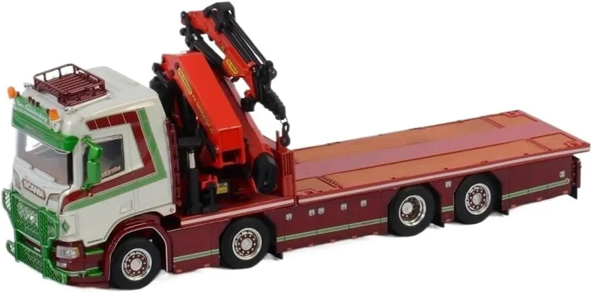 1:50 for R CR20N 8X2 Truck Truck Mounted Crane Trailer Alloy Model Collection Ornament Souvenir Motor Vehicles Toys