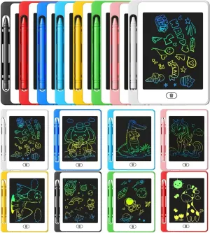 16 Pack LCD Writing Tablet for Kids, 6.5 Inch Colorful Doodle Board Drawing Tablet, Erasable Reusable Electronic Drawing Pads, Educational Learning Toys Birthday Gifts for Girls Boys Age 3 4 5 6 7 8