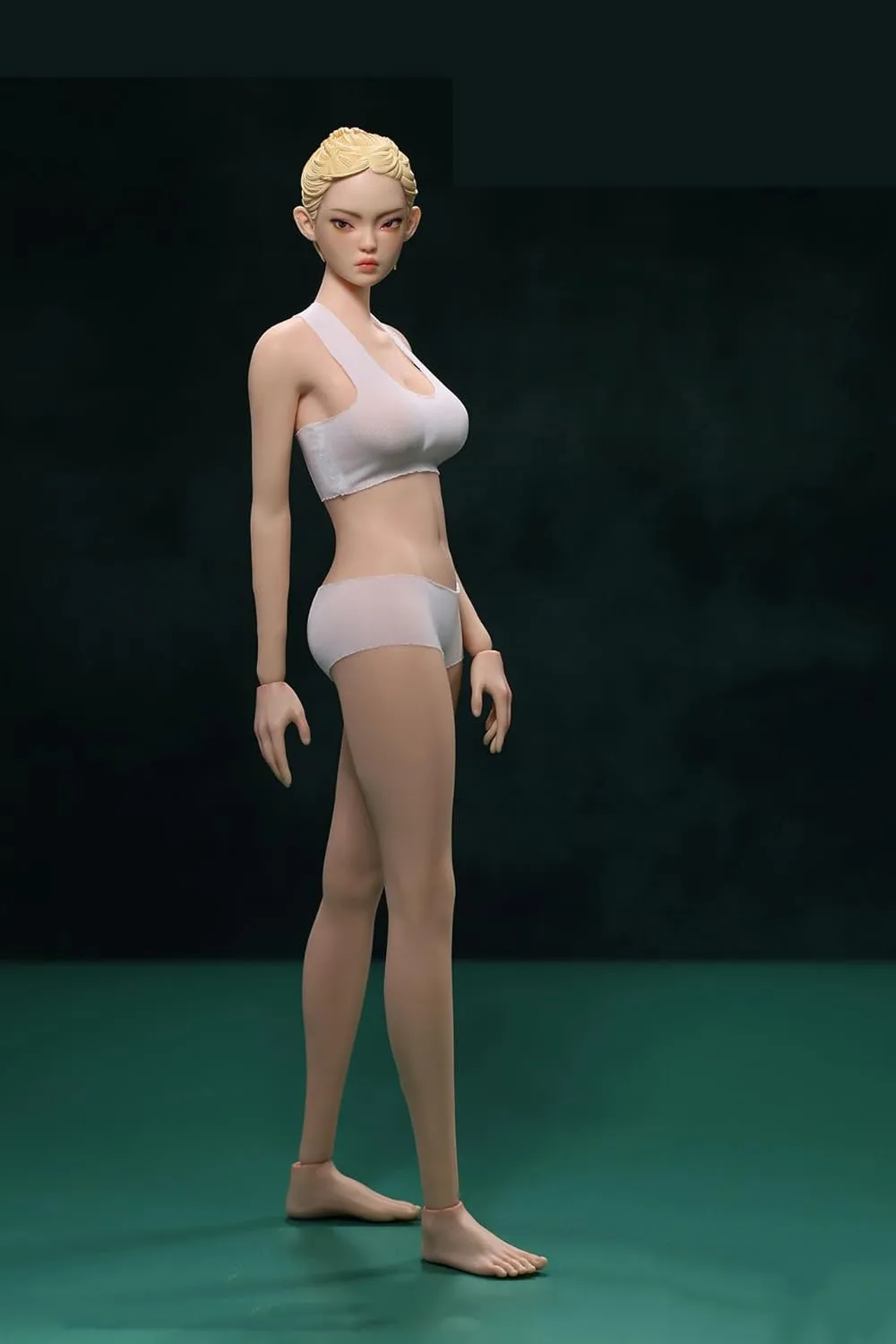 1/6 Scale Female Body, 12inch Super Flexible Long Legged Model Body Shape Action Figure JIAOUDOLL Seamless Figure Doll with Detachable Feet No Head (Normal Skin)