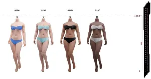 1/6 Scale Female Body,12inch Super Flexible Medium Bust Buxom Version Female Seamless Action Figure Body Collection (S28B Brown Skin), S28/S29