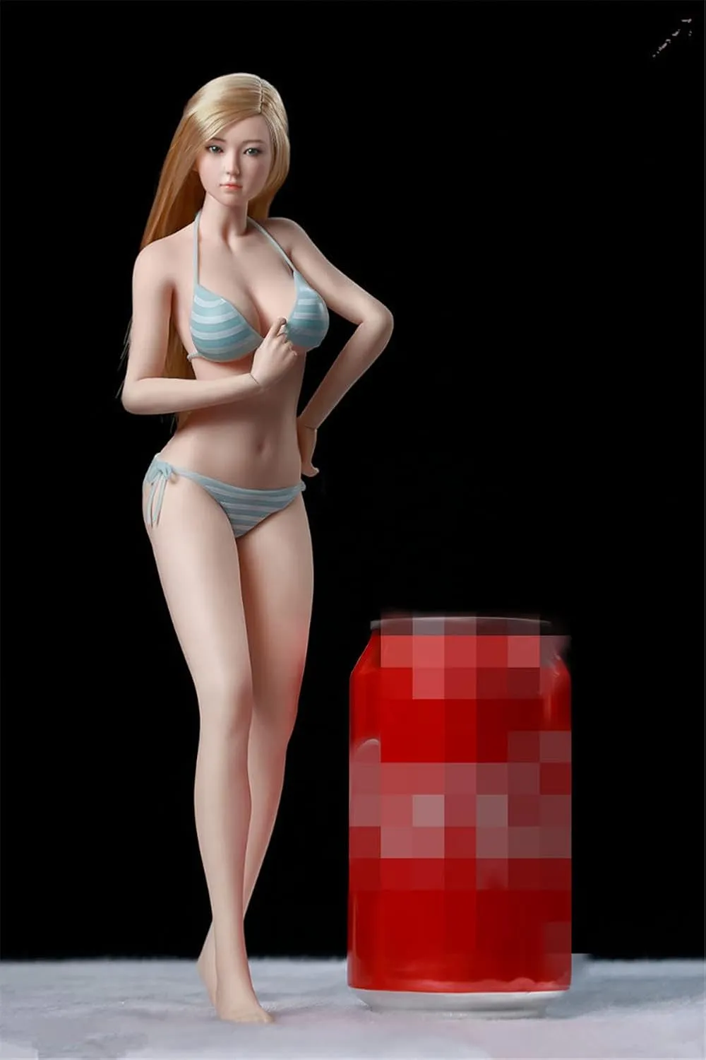 1/6 Scale Female Body,12inch Super Flexible Young Girl Medium Bust Seamless Action Figure Body Collection (S34 Pale Skin with Head)