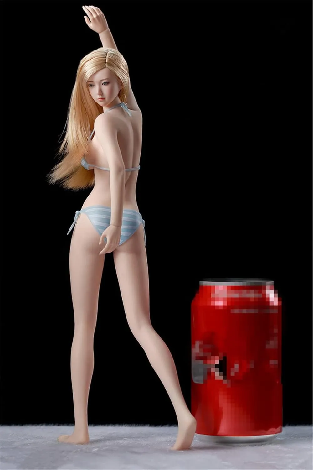 1/6 Scale Female Body,12inch Super Flexible Young Girl Medium Bust Seamless Action Figure Body Collection (S34 Pale Skin with Head)