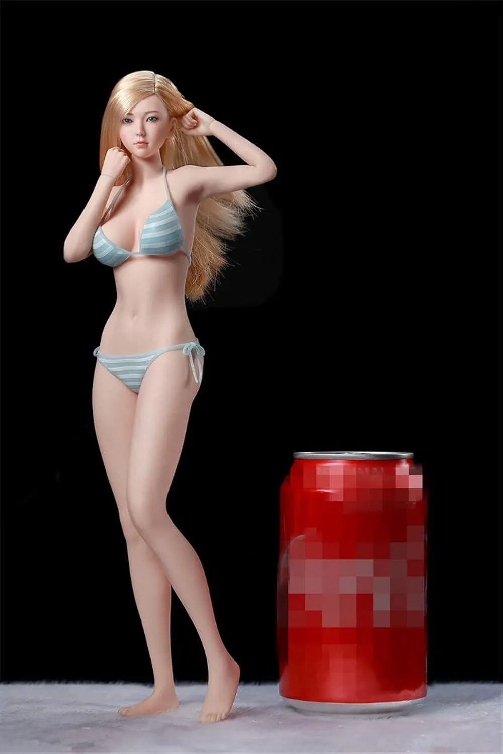 1/6 Scale Female Body,12inch Super Flexible Young Girl Medium Bust Seamless Action Figure Body Collection (S34 Pale Skin with Head)