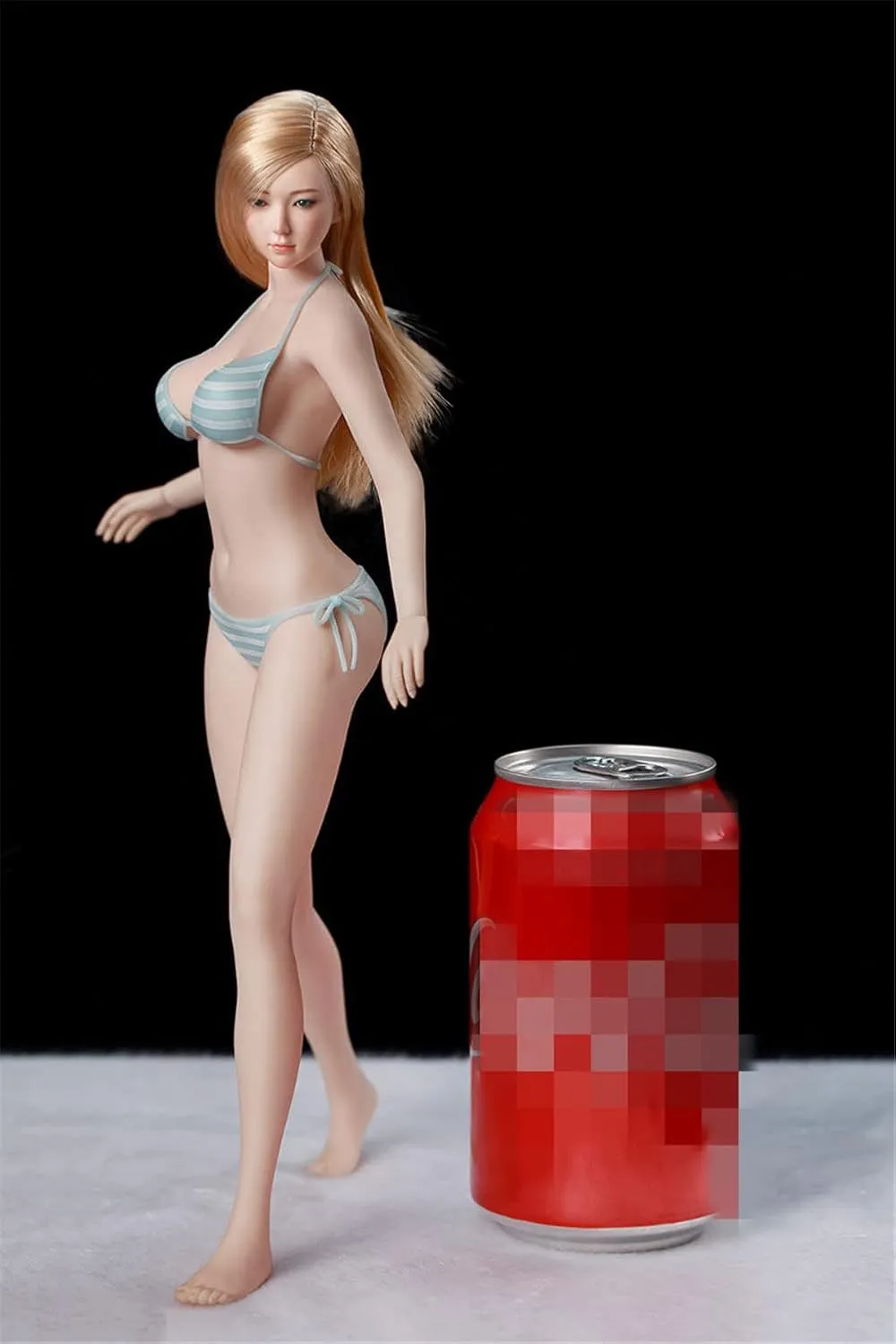 1/6 Scale Female Body,12inch Super Flexible Young Girl Medium Bust Seamless Action Figure Body Collection (S34 Pale Skin with Head)