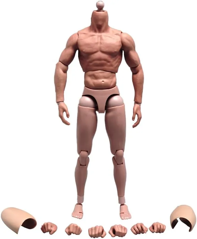 1/6 Scale Male Body,12inch Male Flexible Muscular Action Figure Wolverine Strong Figure Body Doll Collection(S002)