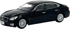1:64 for Infiniti Q70L 2018 Simulation Alloy Car Model Collection Display Decoration Souvenir Mini Simulation Toys(Black)