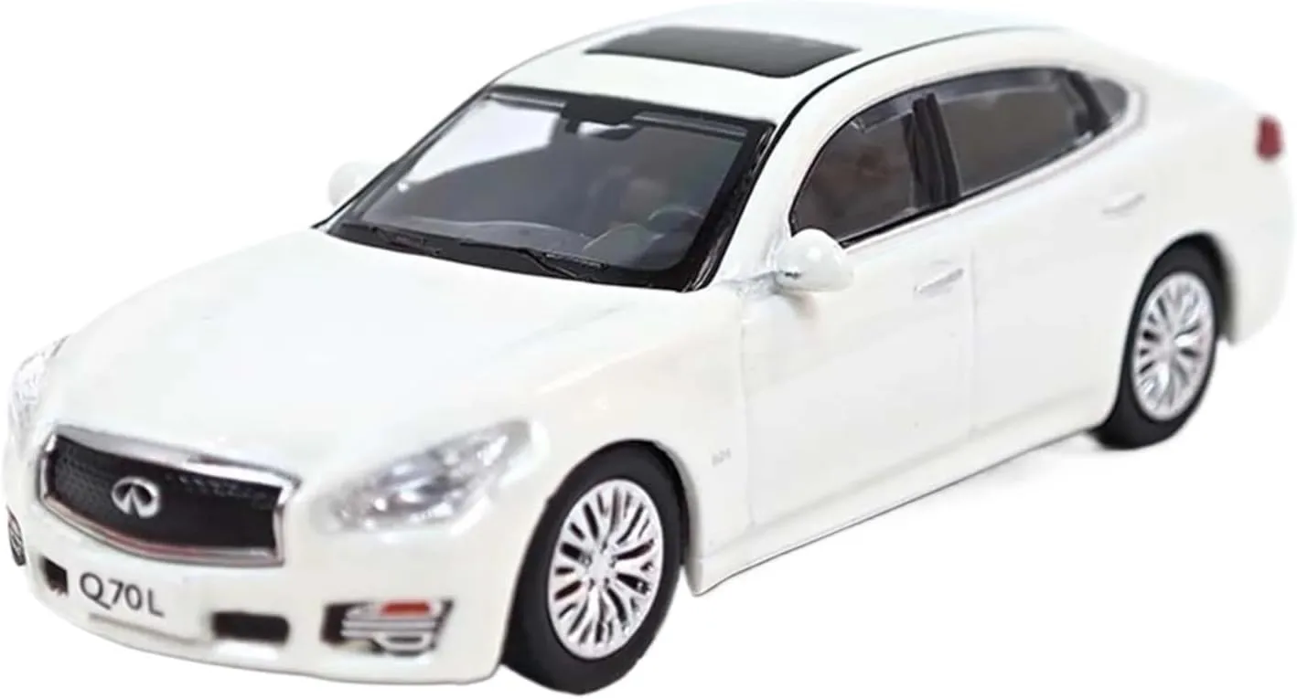 1:64 for Infiniti Q70L 2018 Simulation Alloy Car Model Collection Display Decoration Souvenir Mini Simulation Toys(White)