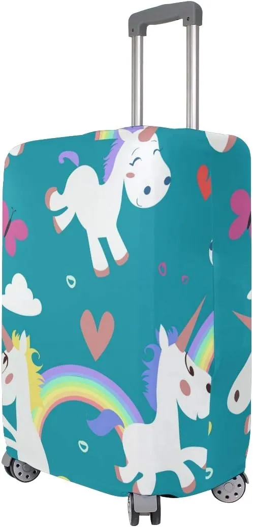 18/20/24/28/32 Inch Spandex Travel Luggage Cover - Flamingos Fashion DIY Creative Design Anti-Scratch Stretchy Travel Suitcase Protector Baggage Covers