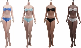 1/6 Scale Female Body,12inch Super Flexible Young Girl Medium Bust Seamless Action Figure Body Collection (S34B Brown Skin Without Head)