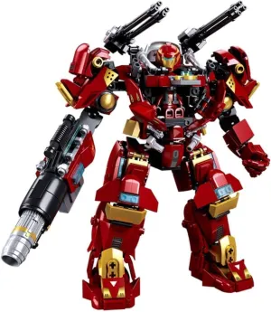 1Pack (588pcs/set) Mecha Robot Action Figures Building Blocks Figures,MOC Cartoon Bricks Action Toy Figures, Collection Toys,Christmas Deco.Compatible with Most Building Blocks.
