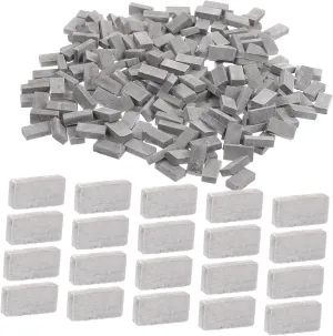 200Pcs Scale Fake Wall Bricks for Garden Decor School Projects and Architectural Displays