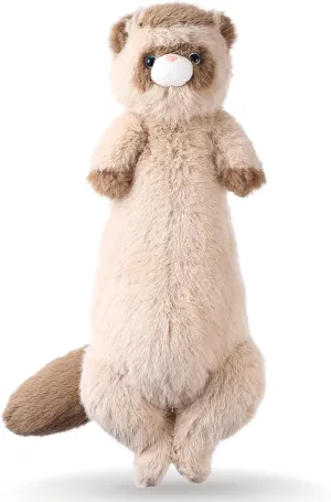 20.5 Inch Ferret Plush Stuffed Animal Long Cute Ferrets Pillow Soft Doll Stuffed Cute Toys Ferrets Lover Gift Kid Birthday Holiday Party Favor(Brown, 20.5 Inch)