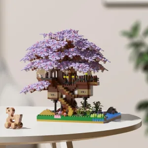 2200Pcs Architecture Mini Building Blocks Set for Adults - Micro Toy Building Bricks Model Kit - Educational Architecture Model Gift for Teens and Adults Age 14  (Purple)