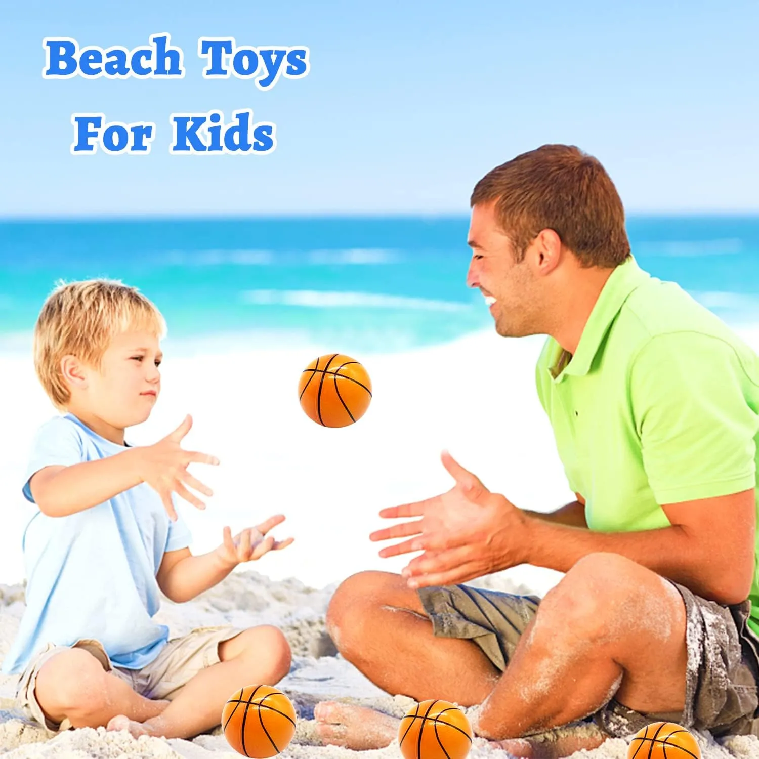 24 Pack 2.5 Inch Basketball Stress Ball,Mini Foam Squeeze Sports Balls for Sport Theme Party Favor,Kids School Reward,Anxiety Relief