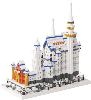 2801Pcs Swan Castle Architecture Mini Building Blocks Set for Adults - Micro Toy Building Bricks Model Kit - Educational Architecture Model Gift for Teens and Adults Age 14 