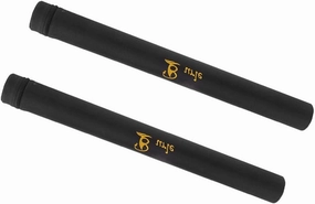 2pcs Fly Fishing Rod Tube Case with Strap, 75cm 85cm, Water-Resistant Canvas, Foam Padded, Protective Lining, Adjustable Shoulder Strap