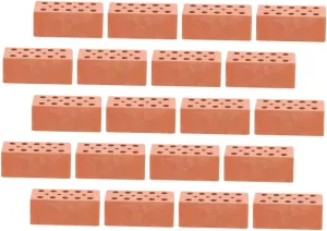 30pcs Miniature Bricks for Creative DIY Projects Tiny Landscaping Blocks Realistic Dollhouse Accessories Lightweight Building Bricks for Imaginative Play and Learning