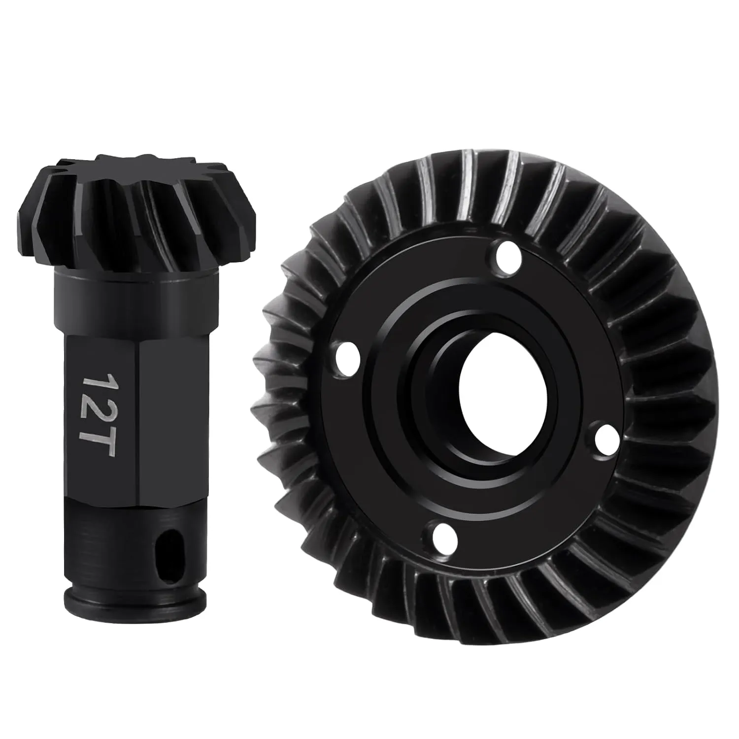 30T/12T Steel Diff Gear Front Rear Differential Gear Set for ARRMA 1/18 Granite GROM/Typhon GROM 1/14 Mini Mojave GROM RC Car Upgrade (Rear Diff Gear)