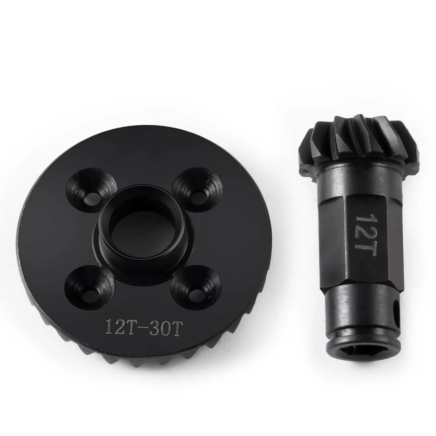 30T/12T Steel Diff Gear Front Rear Differential Gear Set for ARRMA 1/18 Granite GROM/Typhon GROM 1/14 Mini Mojave GROM RC Car Upgrade (Rear Diff Gear)