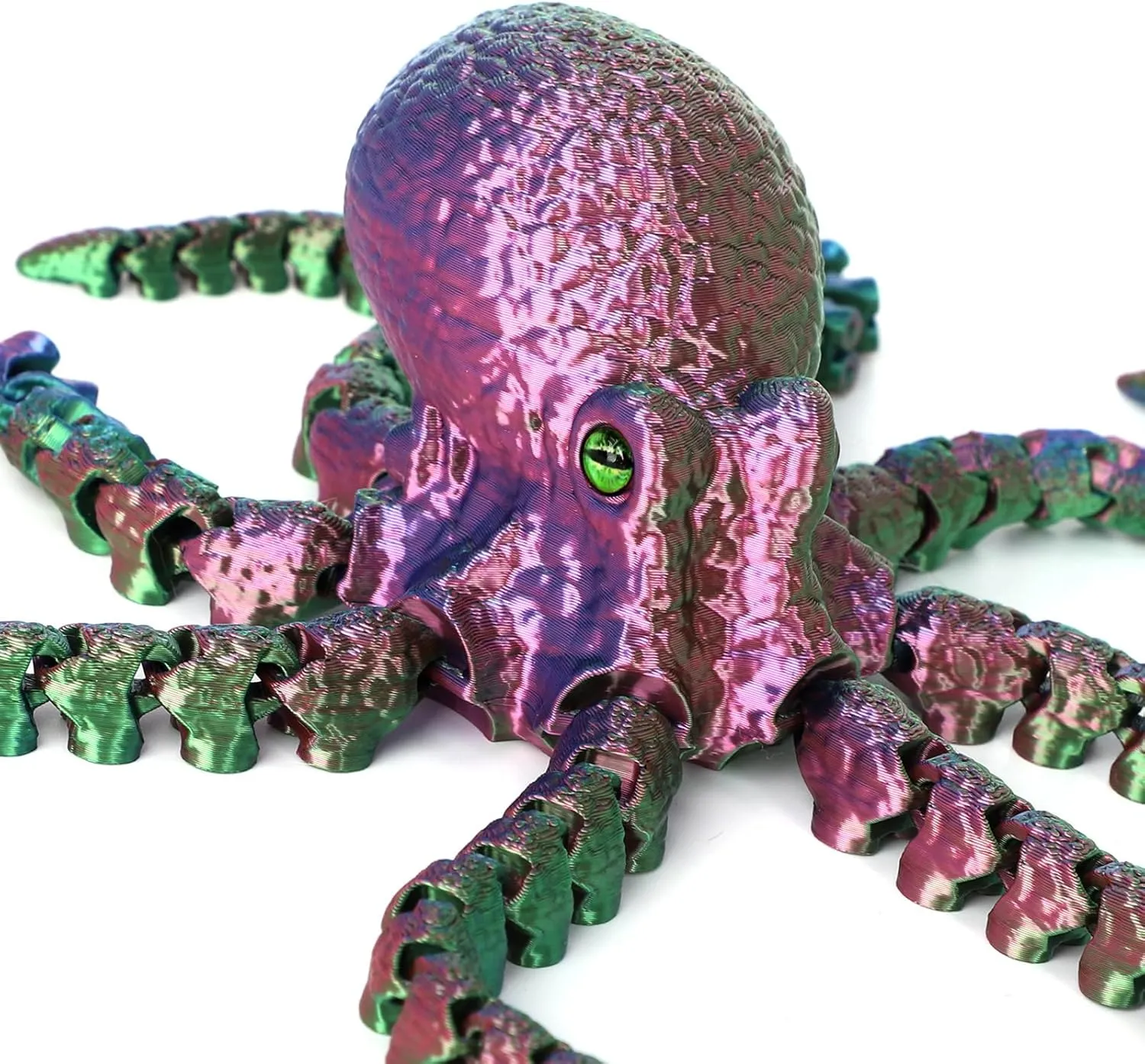 3D Printed Octopus Animals Toy, Octopus Fidget Toy for Autism ADHD 3D Printed Gift DIY Creative Ornament Articulated Dragon Toys Home Decor for Christmas… (Xuancai)
