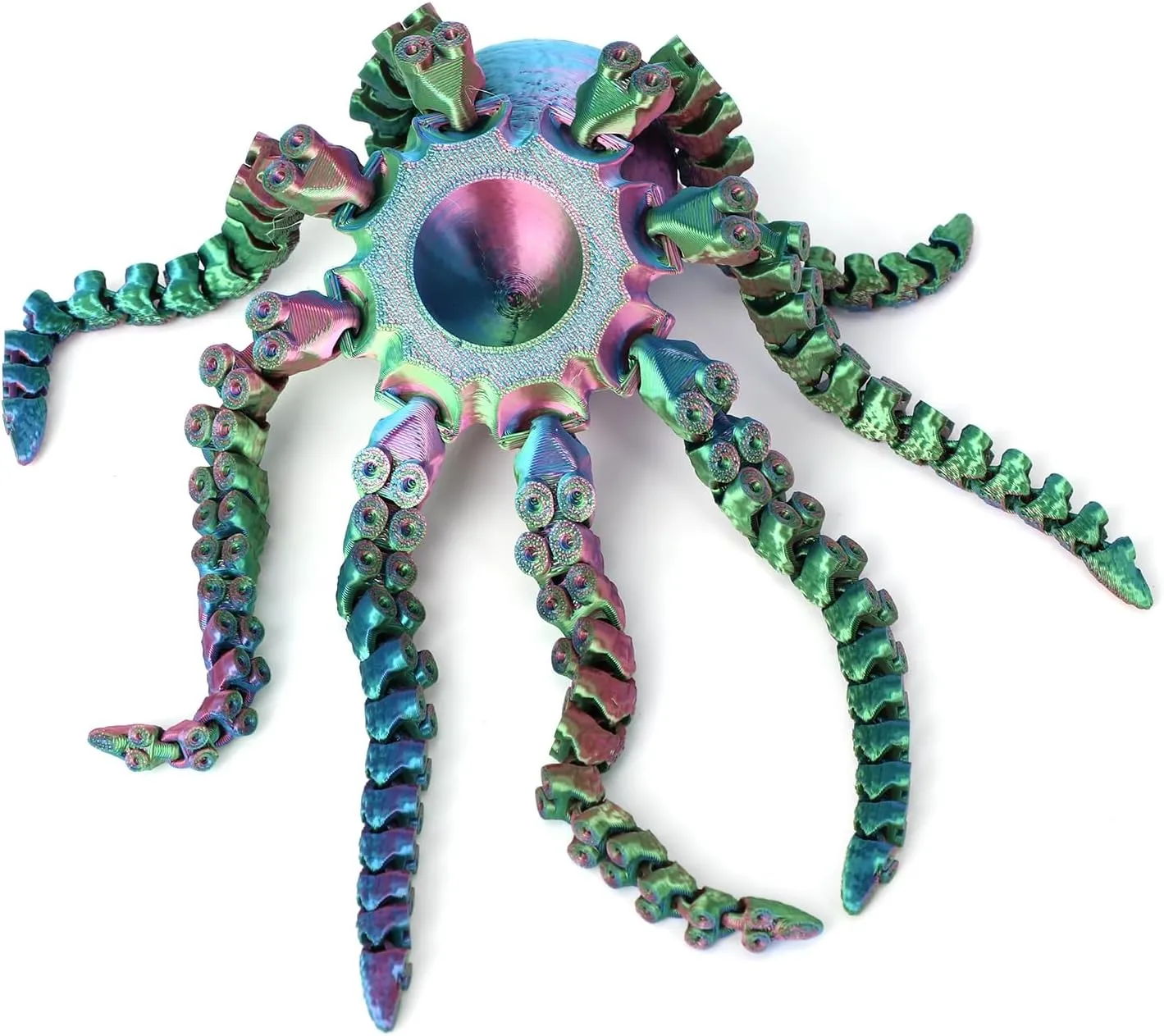 3D Printed Octopus Animals Toy, Octopus Fidget Toy for Autism ADHD 3D Printed Gift DIY Creative Ornament Articulated Dragon Toys Home Decor for Christmas… (Xuancai)