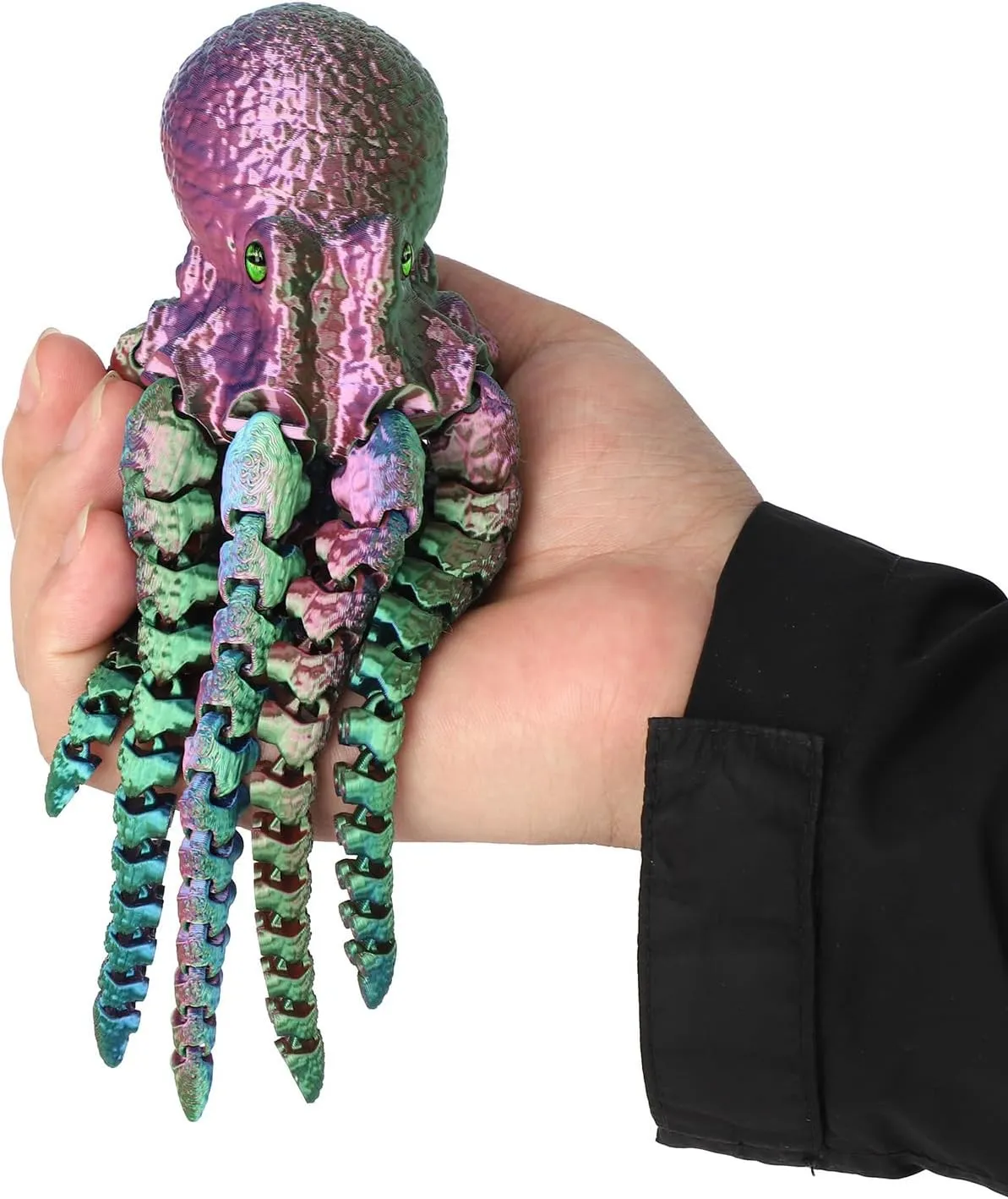 3D Printed Octopus Animals Toy, Octopus Fidget Toy for Autism ADHD 3D Printed Gift DIY Creative Ornament Articulated Dragon Toys Home Decor for Christmas… (Xuancai)