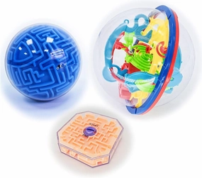 3D Puzzle Game Ball and Mini Cube, 3D Maze Ball, Brain Teaser Puzzles Sphere Globe Game and Training Labyrinth Toy Gifts for Kids, Educational Toy