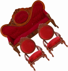 3pcs Miniature Sofa for Dollhouse Decoration Vivid Couch Figurine with Unique Shape Mini House Accessory for Imaginative Play and Cozy Home Layout