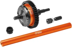 4140 Carbon Steel   7075 Alloy Centre Complete Differential for Traxxas 1:16 Mini Maxx 4WD 107154-1 / Mini XRT VXL-3S 108076-1 Monster Truck Upgrades - Orange