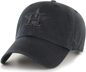 47 Brand MLB Black Black Primary Logo Clean Up Adjustable Baseball Cap Hat, Adult One Size Fits All