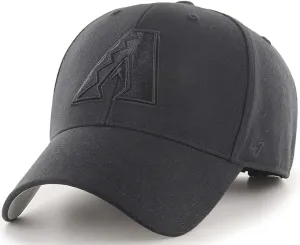 47 Brand MLB Black Black Primary Logo MVP Adjustable Structure Baseball Cap Hat, Adult One Size Fits All