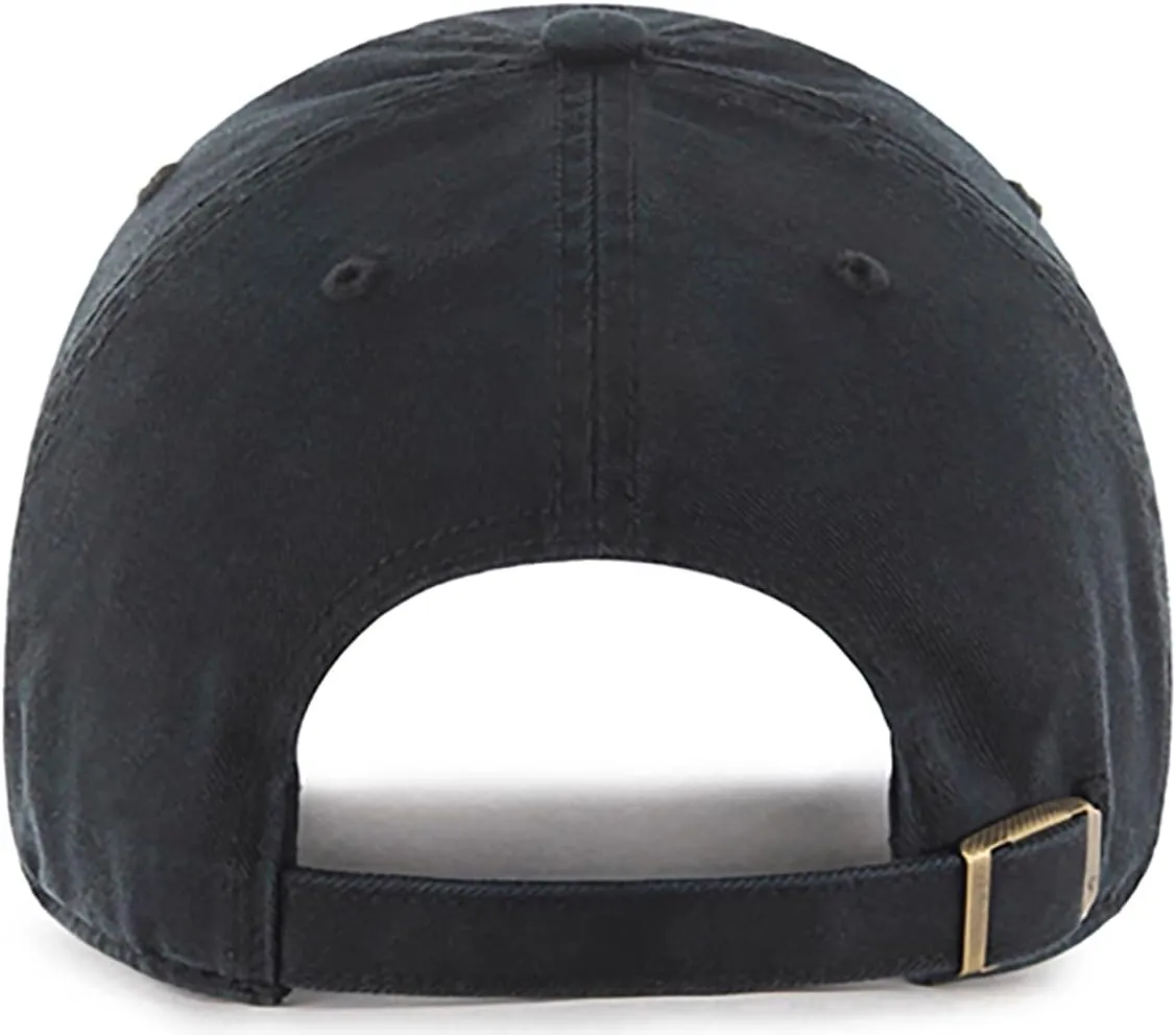47 Brand MLB Cooperstown Primary Logo Clean Up Adjustable Baseball Cap Hat, Adult One Size Fits All